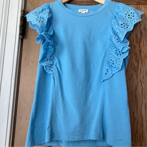 Perfect Blue Ruffle Sleeve Top - Picture 4 of 4